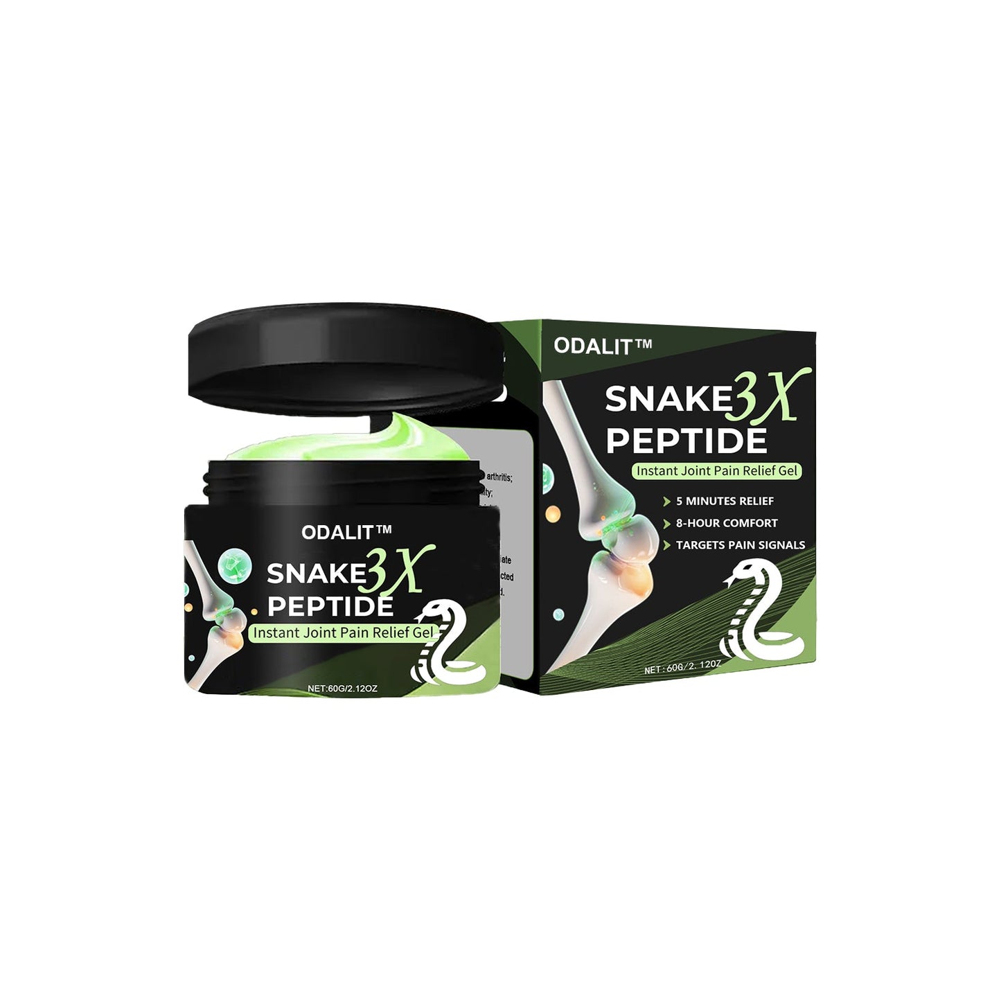 š„ODALIT⢠SNAKE PEPTIDE 3X Instant Joint Pain Relief Gel šš