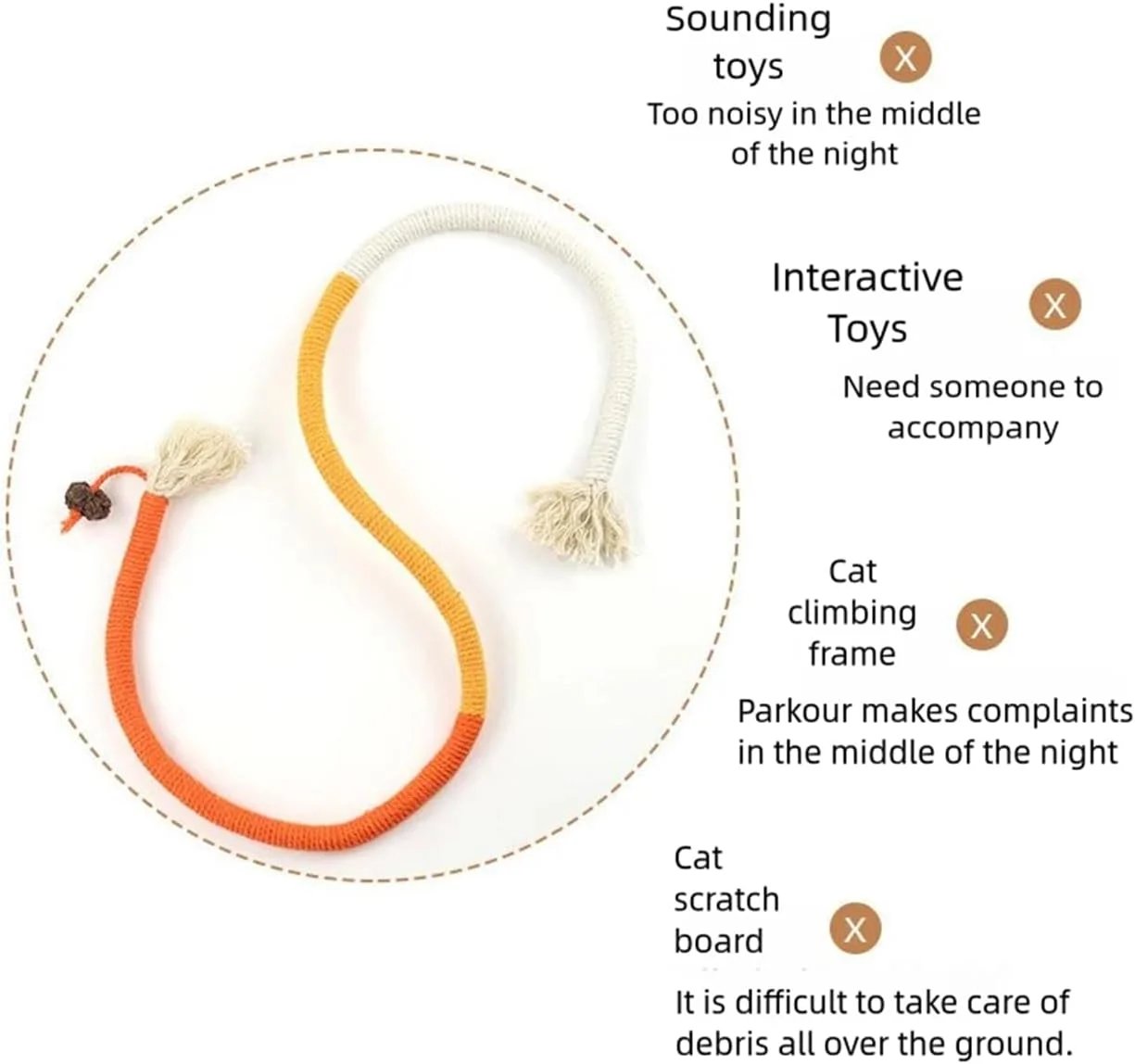 🔥Get Promotion 49% OFF🐱 Cat Toys Chew Ropes