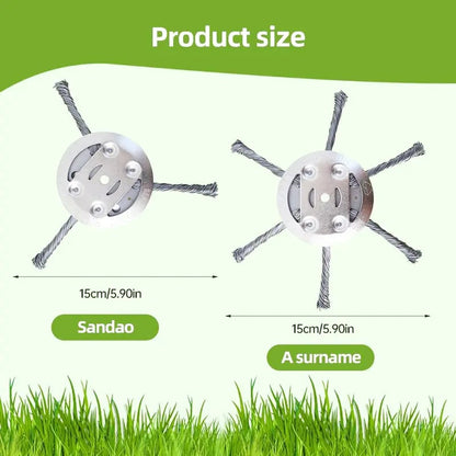 🔥Last Day 49% OFF - 🔥Universal Steel Wire Trimmer Head Replacement-Heavy-Duty Weed Brush Cutter