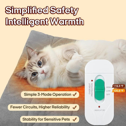 🔥Limited-Time Offer 49% OFF - 🐶 Heated Pet Pad for Dogs & Cats 🐱