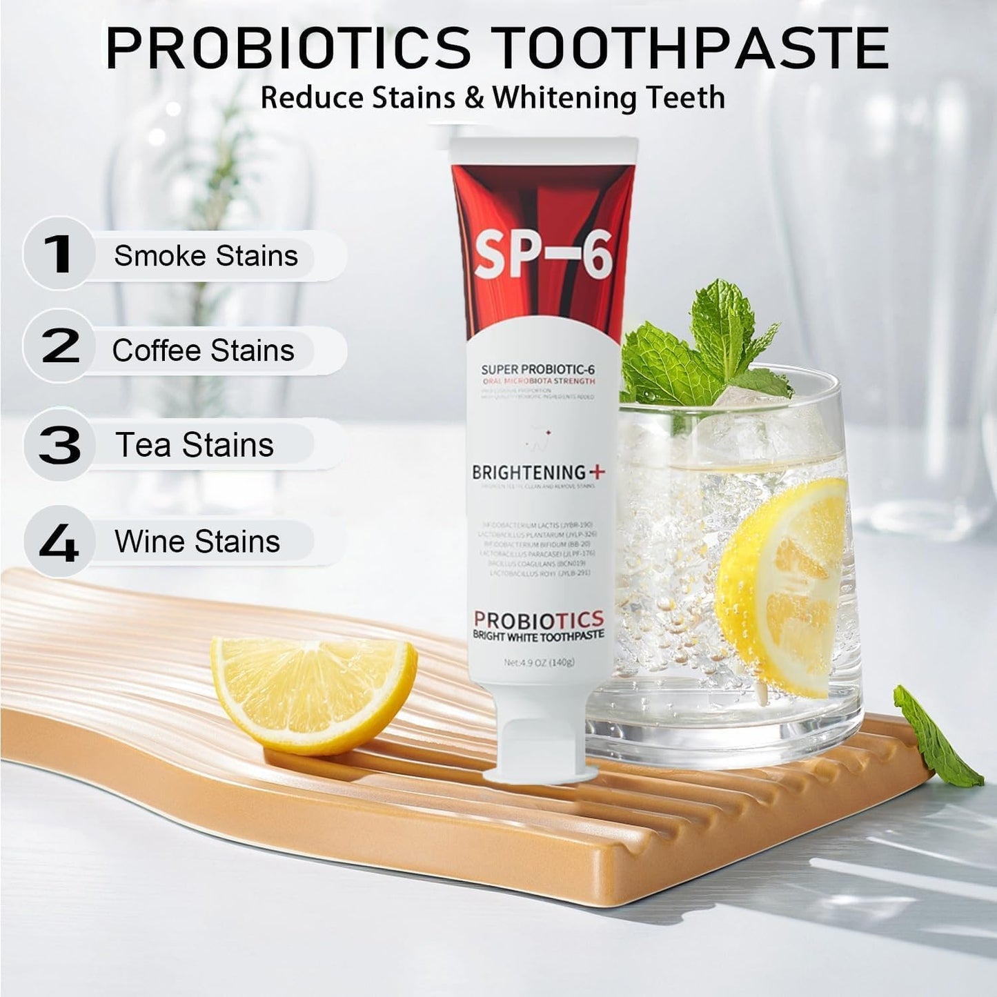 Genuine Authorization Probiotic Intense Brightening SP-6® Toothpaste