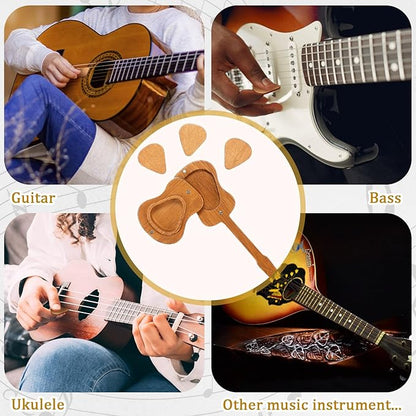 ⏰LAST DAY 50% OFF🎁Mini Cute Edition Wooden Guitar Plectrum Case🎸