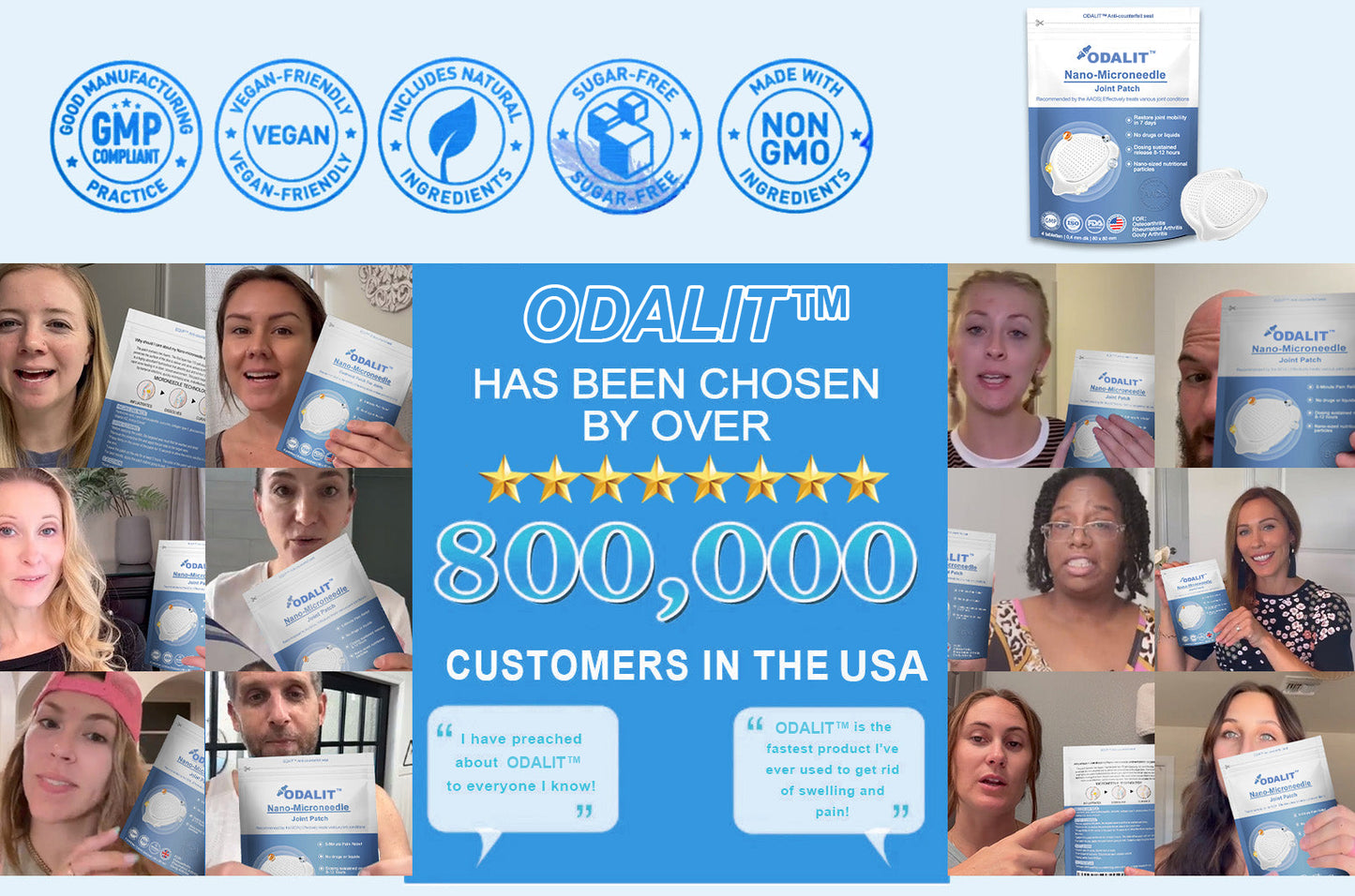 ✅Official Store：👩‍⚕️Recommended by AAOS🦾ODALIT™ Nano-microneedle joint patch