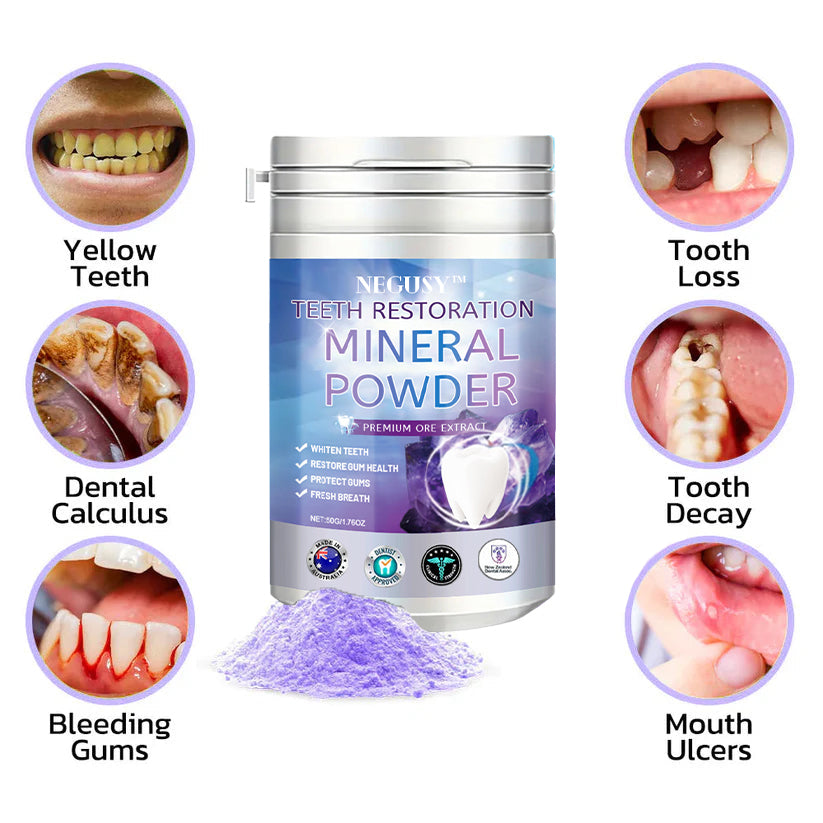 NEGUSY™ Teeth Restoration Mineral Powder🦷(TGA recommended)(🎁Flash Sale - Don’t Miss Out)