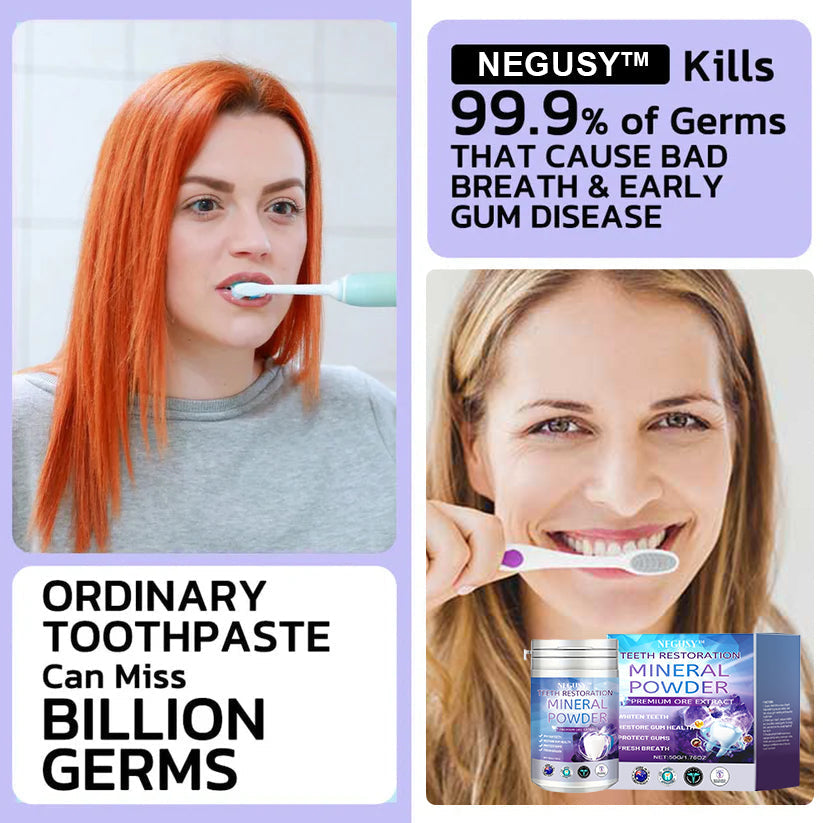 NEGUSY™ Teeth Restoration Mineral Powder🦷(TGA recommended)(🎁Flash Sale - Don’t Miss Out)