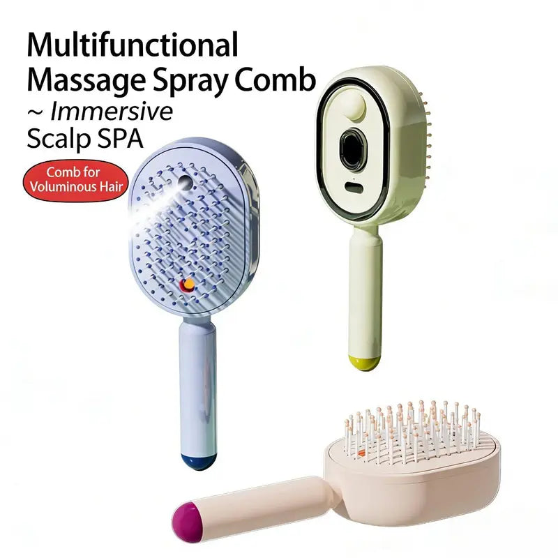 ✨The 3-in-1 Frizz-Free Nano-Mist Cushion Brush