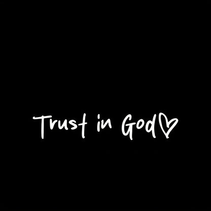 2pcs Trust in God Car Rearview Mirror Sticker, Car Rearview Mirror Decal, Inspirational Vinyl Sticker, Ideal Christian Gift