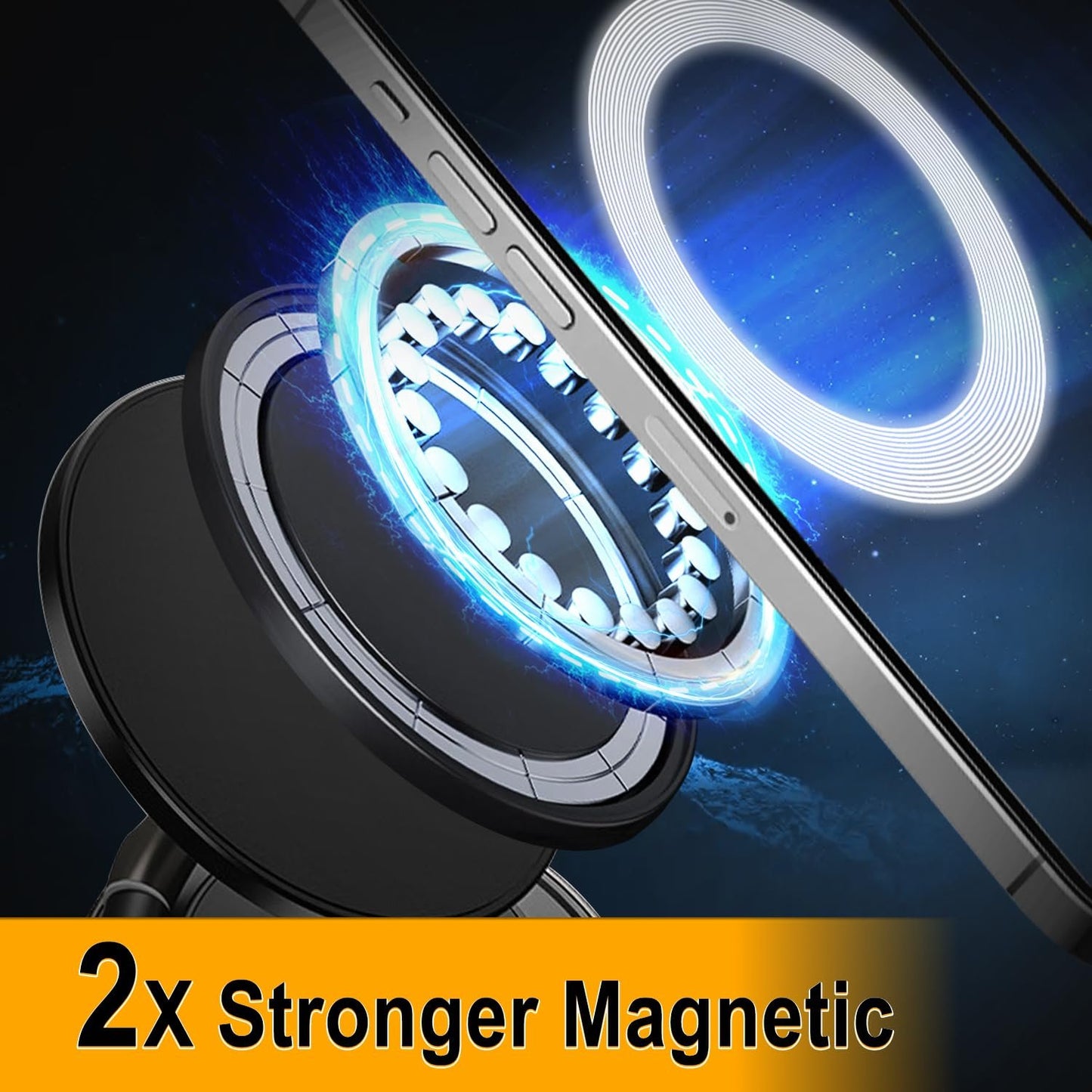 💥2025 Upgraded high-grade material🔥✨360° Adjustable Vacuum Magnetic Phone Holder