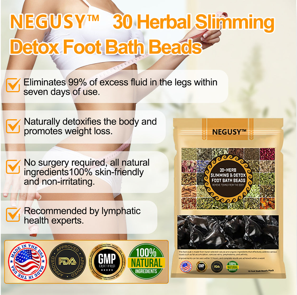 NEGUSY™ 30-Herb Slimming & Detox Foot Bath Beads-🦵