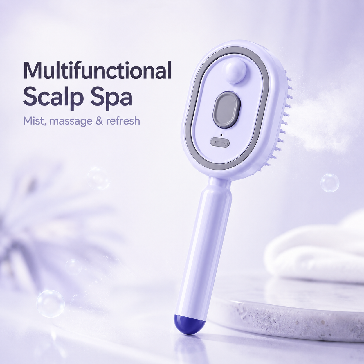 ✨The 3-in-1 Frizz-Free Nano-Mist Cushion Brush