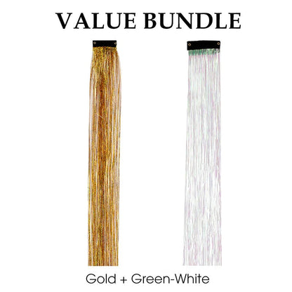 💈Sparkling Clip-in Hair Tinsel (3pcs)