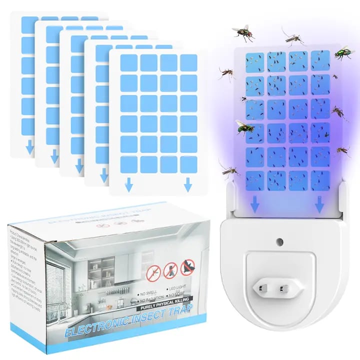 Fruit Fly Traps for Indoors,Gnat Traps for House Indoor Plug-in Light for Flies
