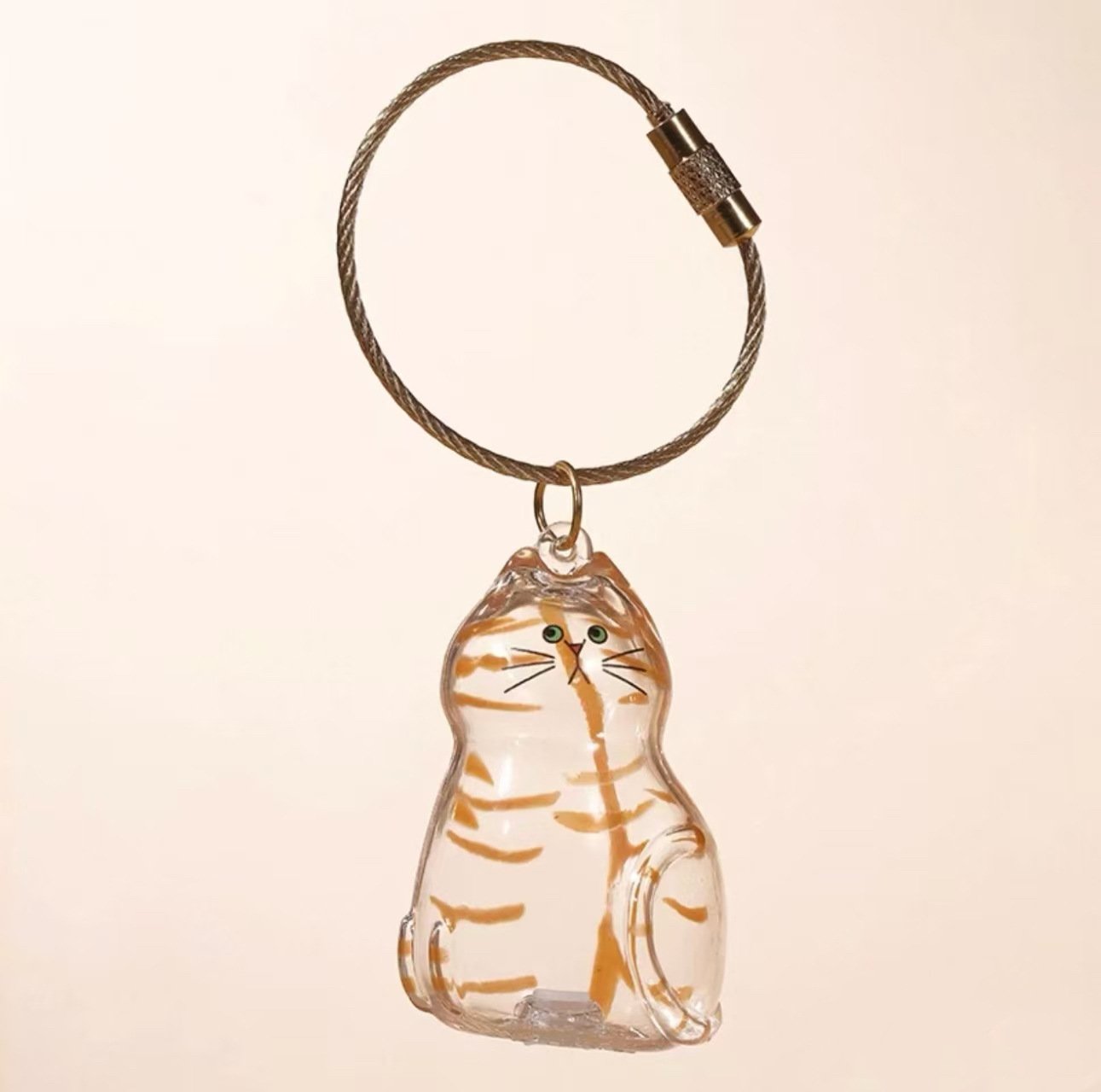 💥 Buy 1 Get 1 Free — Transparent Pet Storage Capsule Keychains 🐱