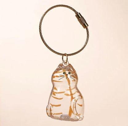 💥 Buy 1 Get 1 Free — Transparent Pet Storage Capsule Keychains 🐱