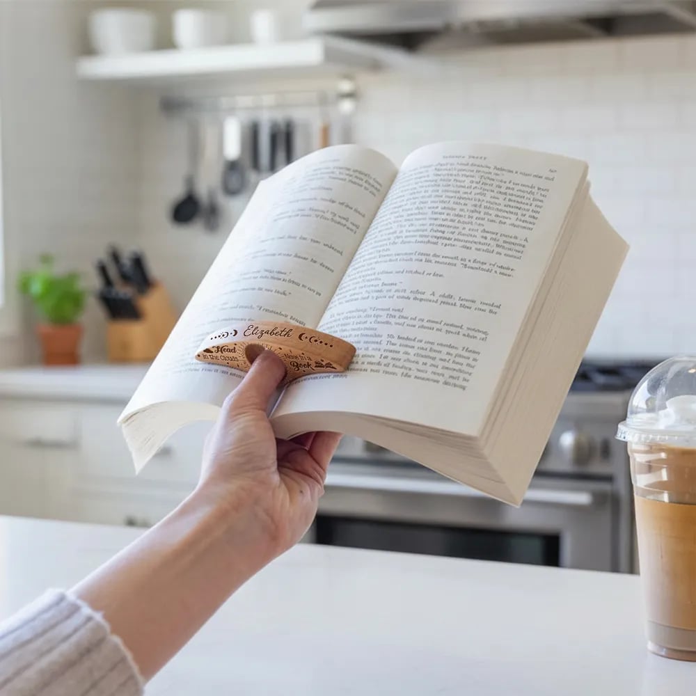 🎁Christmas Sale 49% OFF📚Book Lover - Wooden Page Holder