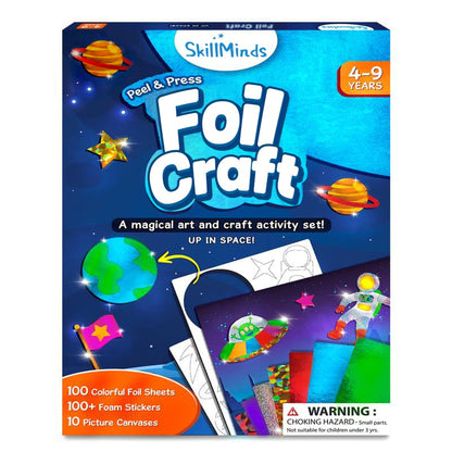 🏆Flash Sale⚡ 50K+ SOLD! Almost Gone-💥Foil Art & Craft Activity 🤲💓No Mess Art Kit