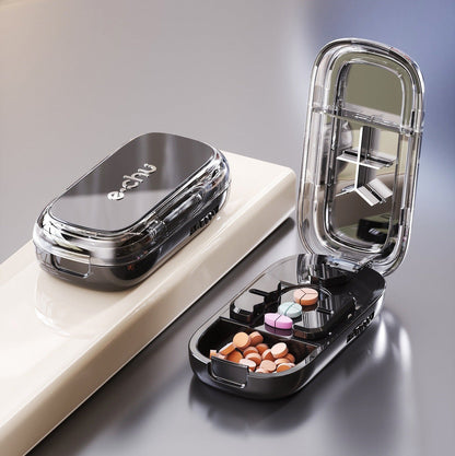 💊 3-In-1 Pill Cutter With Storage Case – Precision Tablet Splitter.