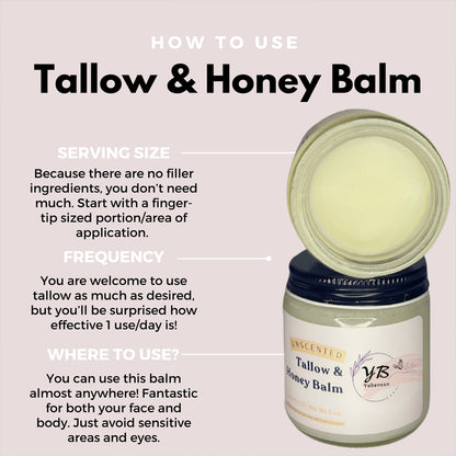 Magnesium Infused Tallow + Honey Balm