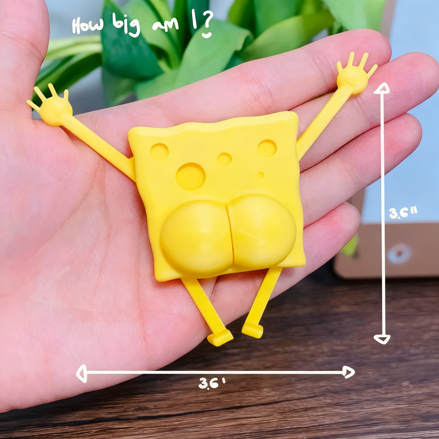 🍍 3D Printed Sponge Baby Series Magnetic Fridge Magnets🐙