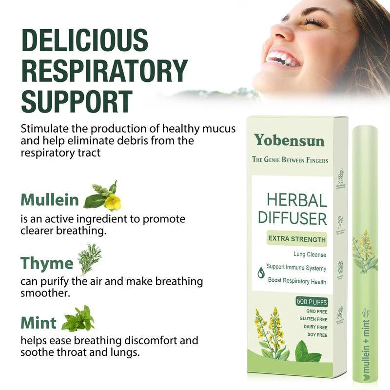 HERBAL DIFFUSER FOR LUNG SUPPORT 🌿 & EASIER BREATHING 🌬️