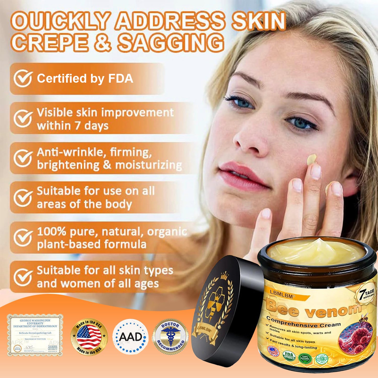 Made and Shipped from USA ✨ LBMLBM® Bee venom Comprehensive Cream 🔥 LAST DAY 80% OFF 💎💎