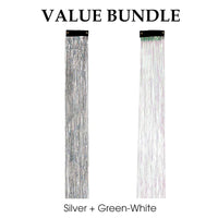 Silver + Green-White