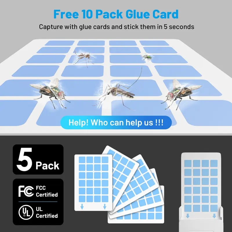 Fruit Fly Traps for Indoors,Gnat Traps for House Indoor Plug-in Light for Flies