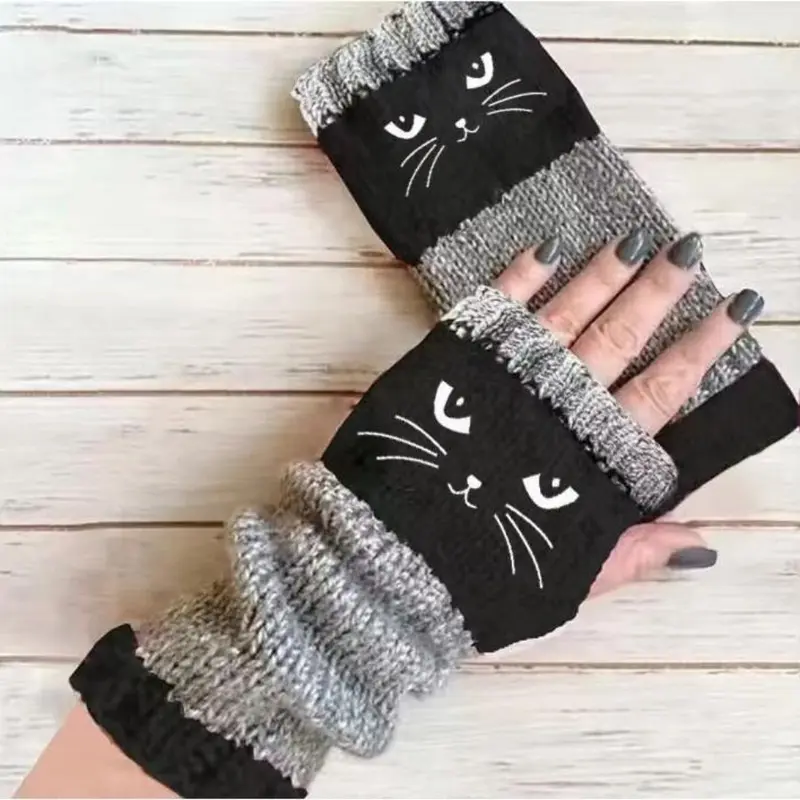 💥Buy 2 Get 1 Free(Must Add 3 Items to Cart) — Cute Women’s Knitted Cat Gloves🐱