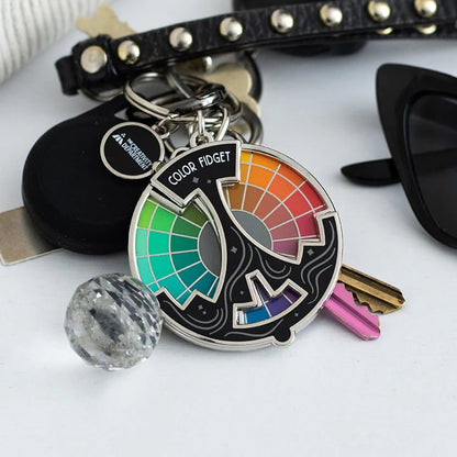 🔥Last Day: BUY 4 GET 4 FREE -🌈Color Fidget Enamel Pin(✨A Wheel Of Twenty Hues)