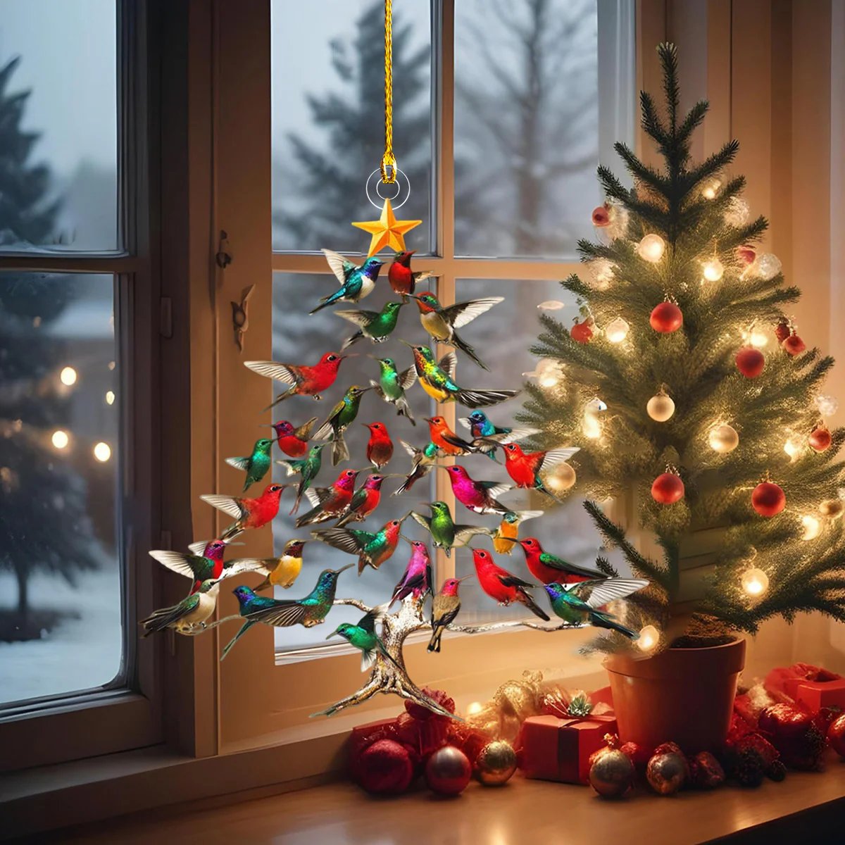 🔥2025 New Release 50% OFF - 🐦🎄Hummingbird Christmas Ornament✨(Same as in the video)