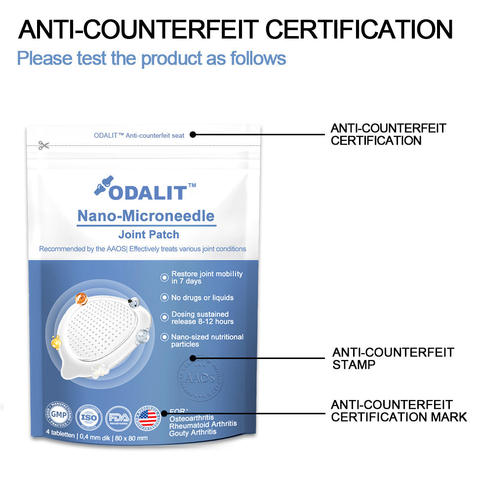 ✅Official Store：👩‍⚕️Recommended by AAOS🦾ODALIT™ Nano-microneedle joint patch