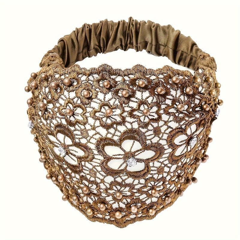 🔥Hot Sale Promotion 49% OFF🎁3pcs Set Boho-chic Crystal & Pearl Embellished Wide Headbands for Women – Luxury Hair Accessories, Ideal for Weddings, Vacations & Daily Styling
