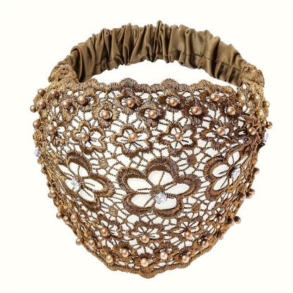 🔥Hot Sale Promotion 49% OFF🎁3pcs Set Boho-chic Crystal & Pearl Embellished Wide Headbands for Women – Luxury Hair Accessories, Ideal for Weddings, Vacations & Daily Styling