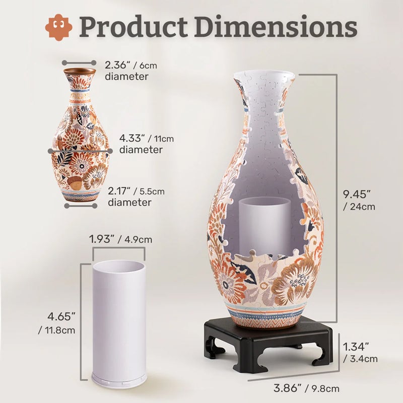 🎄Christmas DIY Magic! 3D Puzzle Vase – The Gift of Creativity & Beauty!