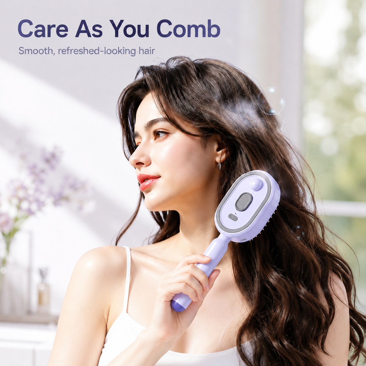 ✨The 3-in-1 Frizz-Free Nano-Mist Cushion Brush