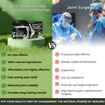 🔥ODALIT™ SNAKE PEPTIDE 3X Instant Joint Pain Relief Gel 🐍💎