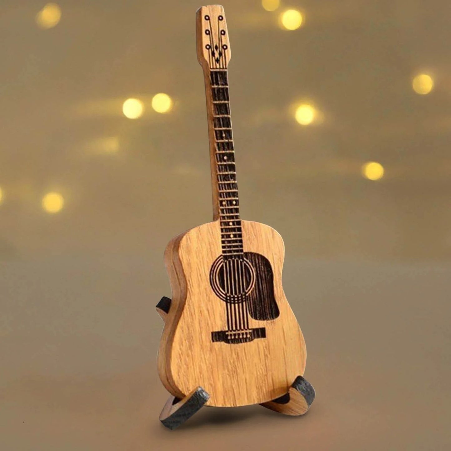 ⏰LAST DAY 50% OFF🎁Mini Cute Edition Wooden Guitar Plectrum Case🎸