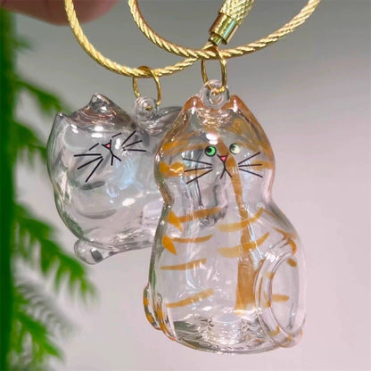💥 Buy 1 Get 1 Free — Transparent Pet Storage Capsule Keychains 🐱