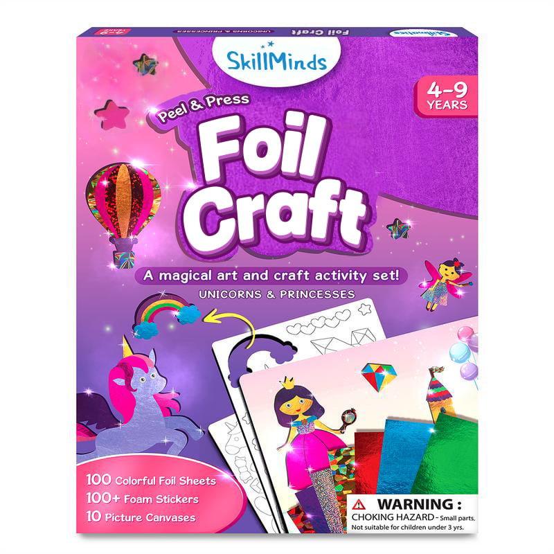 🏆Flash Sale⚡ 50K+ SOLD! Almost Gone-💥Foil Art & Craft Activity 🤲💓No Mess Art Kit