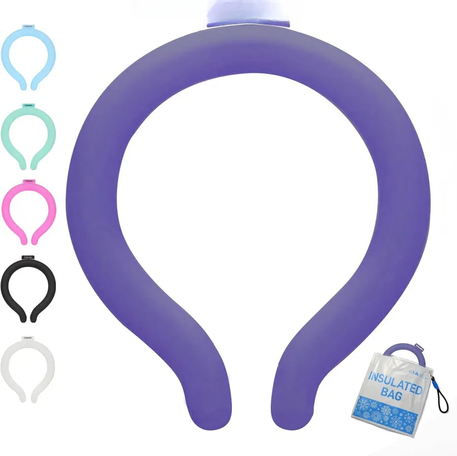 ❄️Reusable Cooling Neck Ring – Long-Lasting Sweat-Free Relief💧🔥