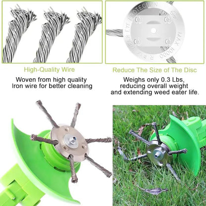 🔥Last Day 49% OFF - 🔥Universal Steel Wire Trimmer Head Replacement-Heavy-Duty Weed Brush Cutter