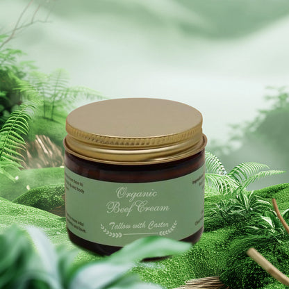 🌿 Organic Whipped Tallow Balm with Castor Oil & Frankincense for Natural Skincare & Moisturizing ✨