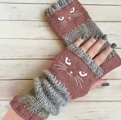 💥Buy 2 Get 1 Free(Must Add 3 Items to Cart) — Cute Women’s Knitted Cat Gloves🐱