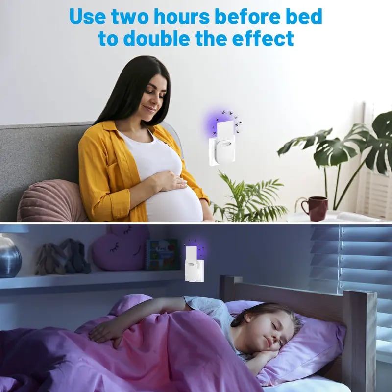 Fruit Fly Traps for Indoors,Gnat Traps for House Indoor Plug-in Light for Flies