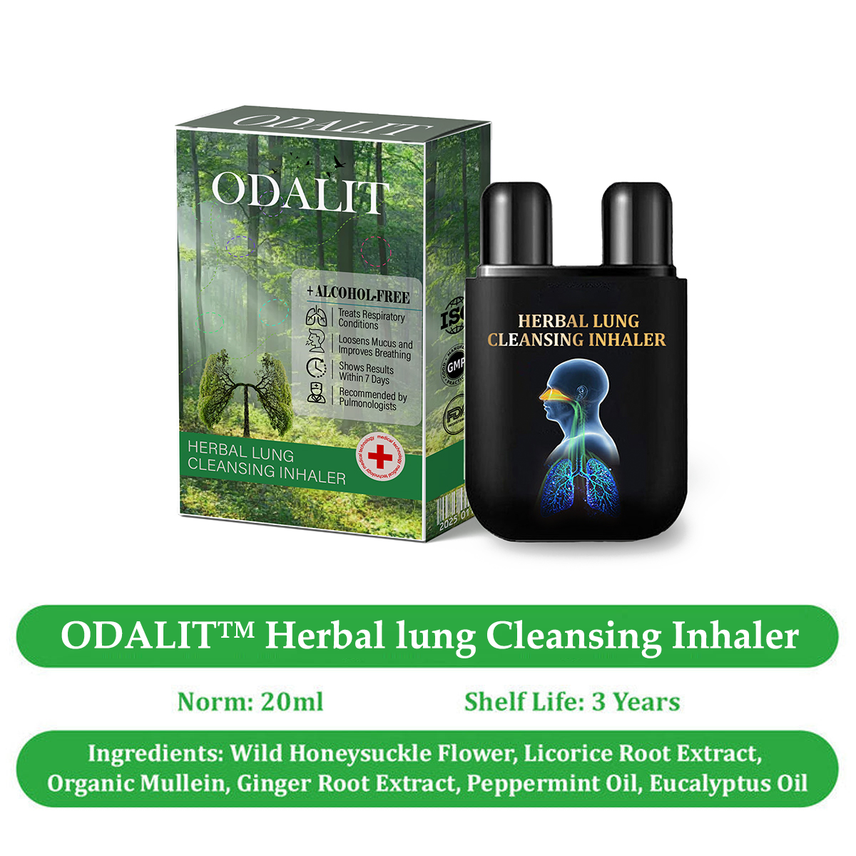 ✅Official Store: ODALIT™ Herbal Lung Cleansing Inhaler