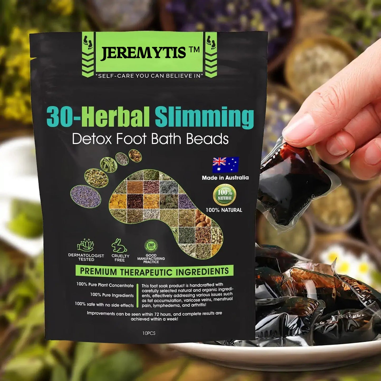 JEREMYTIS™ 30 Herbal Firming Slimming & Detox Foot Bath Beads 🌿