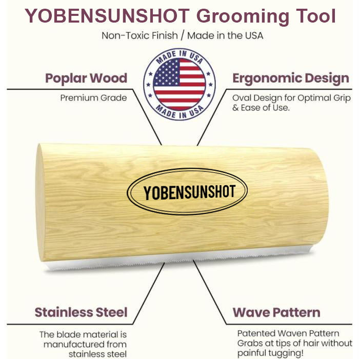 Say Goodbye to Shedding! YOBENSUN Grooming Brush for All Dogs 🐾