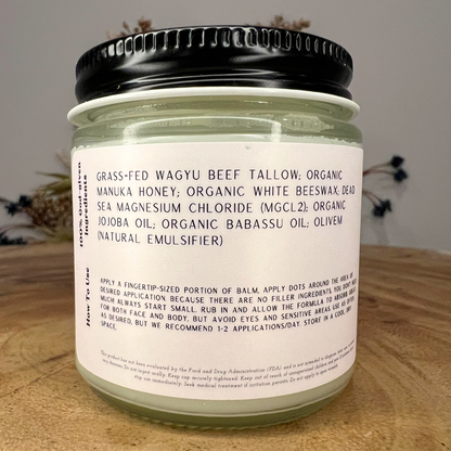 Magnesium Infused Tallow + Honey Balm