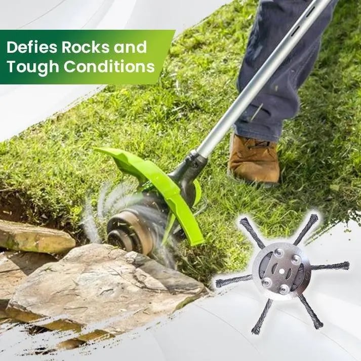 🔥Last Day 49% OFF - 🔥Universal Steel Wire Trimmer Head Replacement-Heavy-Duty Weed Brush Cutter