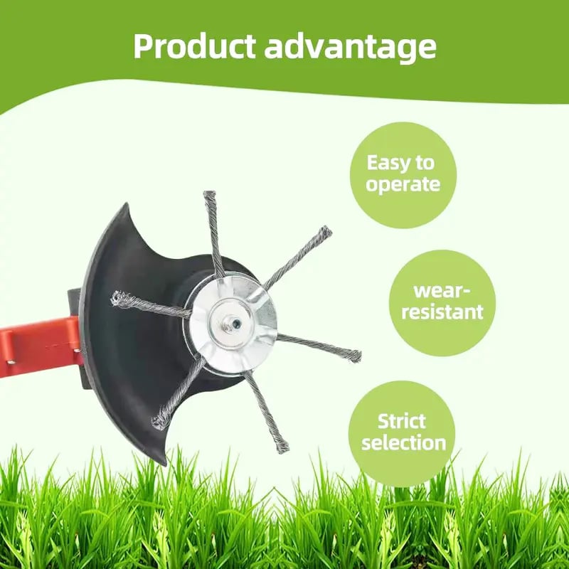 🔥Last Day 49% OFF - 🔥Universal Steel Wire Trimmer Head Replacement-Heavy-Duty Weed Brush Cutter